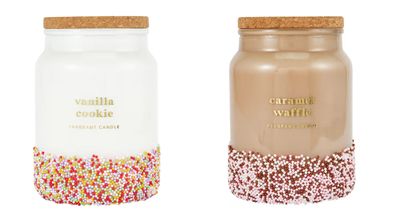 Kmart sprinkles candles vanilla cookie and caramel waffle