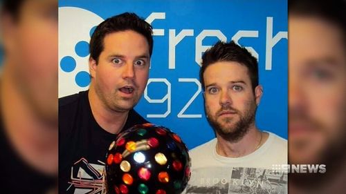 Antony Van Der Meer (left) and Adam Horsell hosted a radio show together.