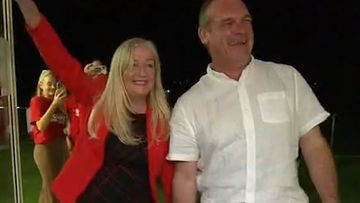  Ex-Wanneroo mayor Tracey Roberts overcome with emotion, as voters gave Labor a 15 per cent swing in Christian Porter&#x27;s former seat.