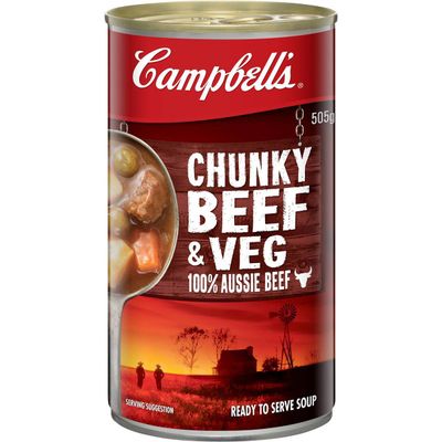 Campbell's Chunky Soup Beef & Veg - 290 mg sodium