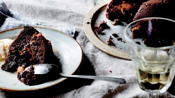 Dulche de leche and chocolate peanut butter puddings_recipe