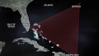 While the exact border of The Bermuda Triangle is loosely defined, it has a generally accepted area in a triangle shape.