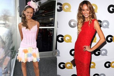 In Oz, <i>Home and Away</i> star Sharni Vinson rocked corsets and super-tight curls... in LA, the <i>Step Up 3D</I> star rolls in racy red lace and ring bling. <br/><br/>Oh-so-Hollywood, daaaarling.