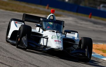 Colin Braun drives the No.51 in testing at Sebring.