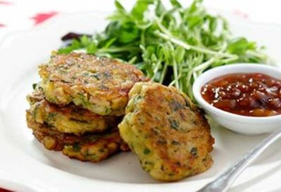 Corn and bacon fritters