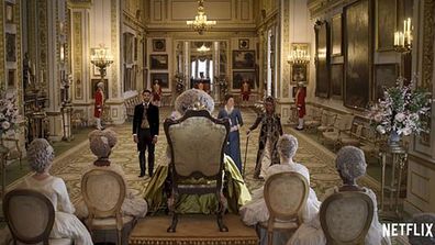 A scene from Bridgerton filmed at Lancaster House had to wrap up quickly for Queen Elizabeth, who was using the space for an event