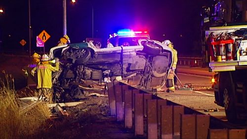 Man dies after car crashes into guard rail on Centenary Highway at Springfield Lakes