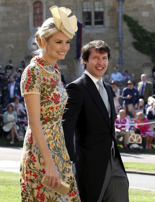 James Blunt and his wife Sofia Wellesley. (AAP)