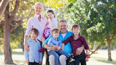 Chris and Jenny with their children