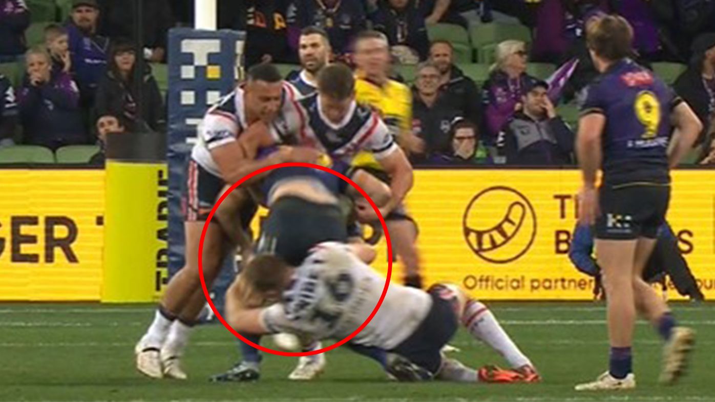 Roosters firebrand Lindsay Collins handed hefty suspension after ugly move in Storm clash