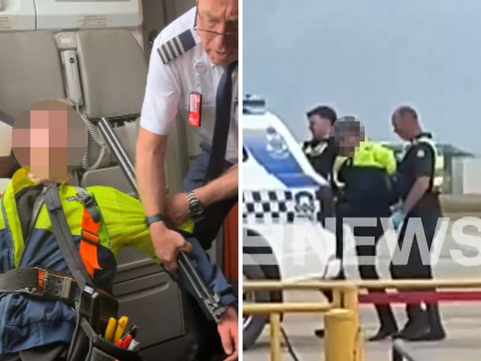 Avalon Airport locked down after man with shotgun tackled aboard plane