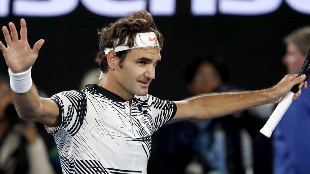 Roger Federer is into the Australian Open final. (AAP)
