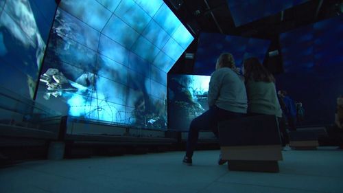 A harrowing eight-minute 'immersive experience' is a highlight of the centre. Picture: 9News