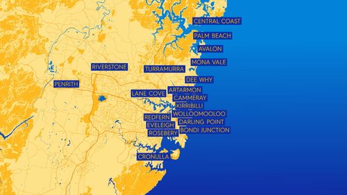 The areas affected by the latest COVID-19 outbreak