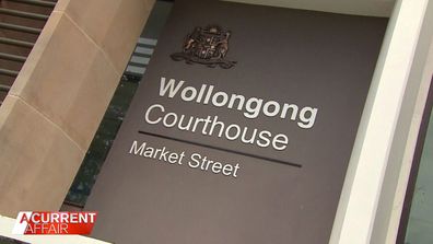 NSW high school teacher Phil Saunders approached Wollongong Court House.