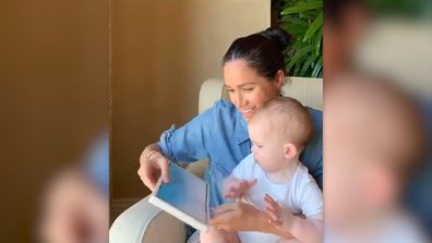 Meghan Markle reads to Archie