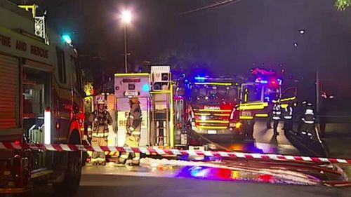 Emergency crews on the scene at Acacia Ridge. (9NEWS)