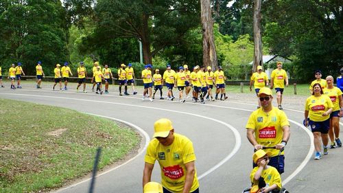 The 160km journey is underway for those who can no longer walk (Save our Sons Duchenne Foundation)