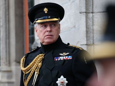 The Duke of York at a memorial in Bruges to mark the 75th Anniversary of the liberation of the Belgian town.