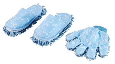 Kmart Dusting Slippers and Dusting Gloves Set, Bows