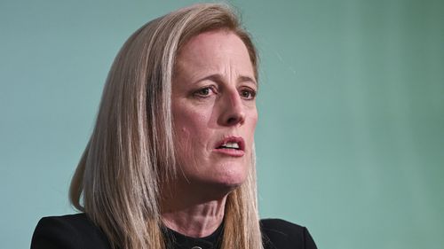 AFR, What (AFR Government Services Summit), Who (Senator Katy Gallagher, Minister for Finance, Minister for Women, Minister for the Public Service)  Photo: Martin Ollman 25th July 2023