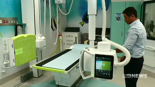 Perth Children's Hospital's new X-ray machines give better imaging and less radiation. 