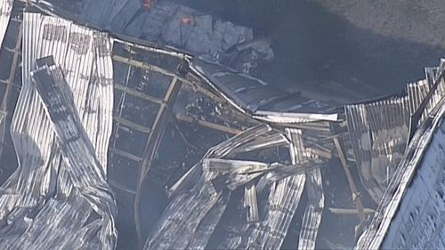 Stadium in Somerville destroyed in suspicious blaze (9NEWS)