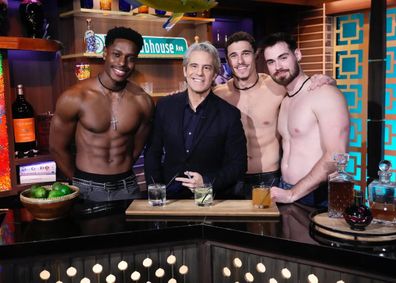 Marcus Vrondas with Andy Cohen on Watch What Happens Live 