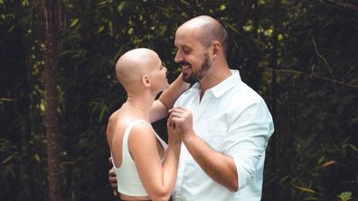 Cancer couple dancing