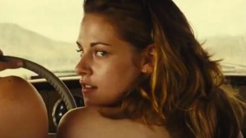 Kristen Stewart goes topless On the Road. Image Credit: Lionsgate