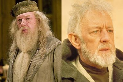 When he finds his way to his rightful place, the hero finds a loving, benevolent father figure (with a beard) who will show him a magical world of special powers and help him wield them to become the warrior he was meant to be. (Professor Dumbledore/Ben Kenobi)