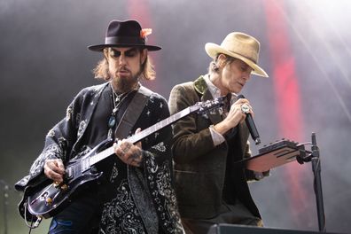 Dave Navarro (left) and Perry Farrell of Jane's Addiction performing in Dublin in June.