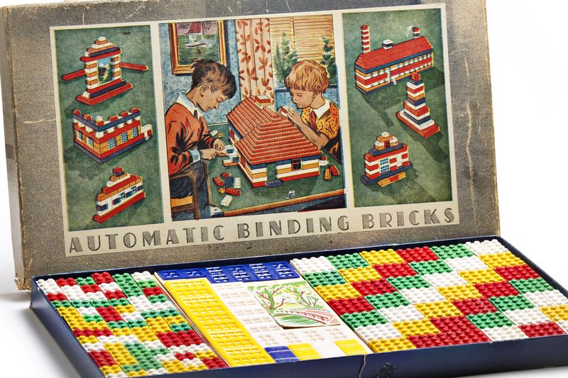 LEGO&#x27;s first plastic brick, the &#x27;Automatic Binding Brick&#x27; was created in 1949