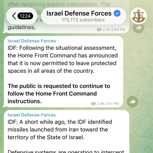Conta de telegrama IDF