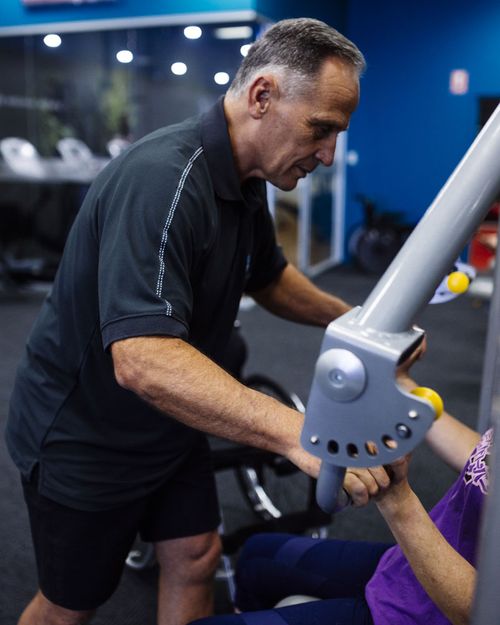 Neurotherapy specialist Ken Ware from the Gold Coast is working with Brit Martin Hibbert, 41.