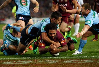 Hayne made a brilliant play in the 52nd minute to deny Sam Thaiday a try.