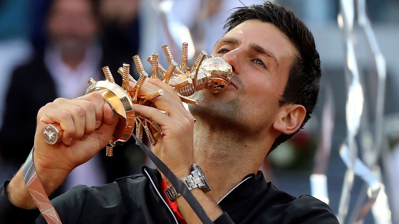 Novak Djokovic downs Stefanos Tsitsipas for Madrid title, equals Rafael Nadal record