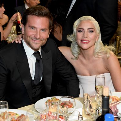 Bradley Cooper and Lady Gaga attend the 24th annual Critics' Choice Awards at Barker Hangar on January 13, 2019 in Santa Monica, California. 