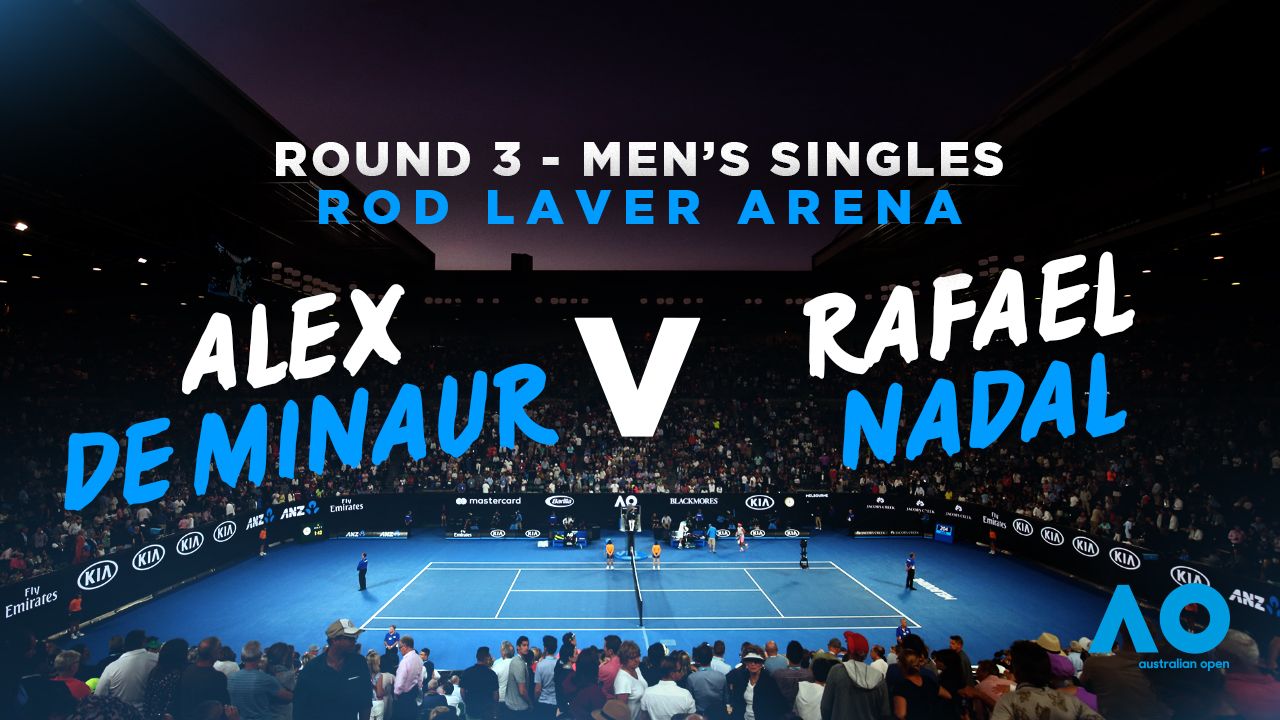 Watch Australian Open Tennis - Season 2019 - De Minaur v Nadal - Men's Singles Round 3 | 9Now