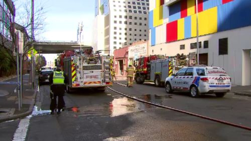 Police arrested two men shortly after the fire. (9NEWS)
