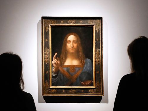 Salvator Mundi: The small, 66-centimetre-tall panel was commissioned by Louis XII of France around 1500.