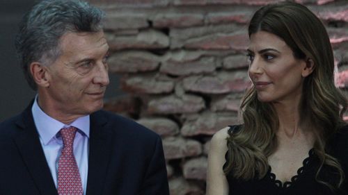 Argentina’s President Mauricio Macri and wife Juliana Awada ahead of the G20 summit.