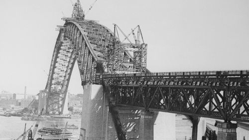Construction on the Sydney Harbour Bridge began in 1924. (Getty Images)