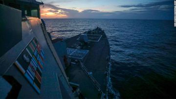 The USS Benfold conducts operations in the Philippine Sea on July 16.