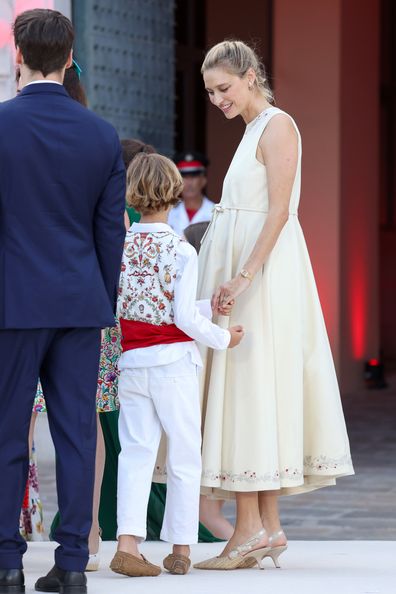 Francesco Carlo Albert Casiraghi and Beatrice Borromeo attend the celebration of Prince Albert II of Monaco's 20 years on the throne on July 19, 2025 in Monaco, Monaco. (Photo by Pascal Le Segretain/Getty Images)