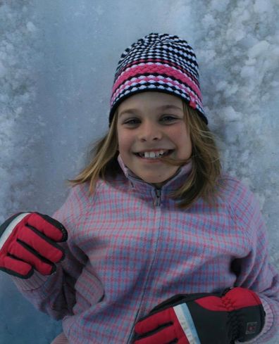 Sarah Pocock as a child.