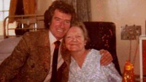 Yvonne's brother Noel with the pair's mother, the one time Yvonne met her before she died.