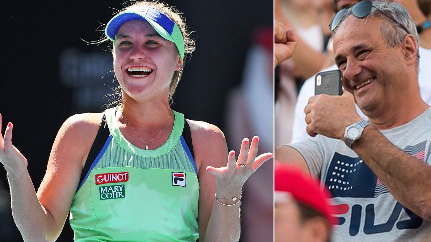 Sofia Kenin and her father Alexander