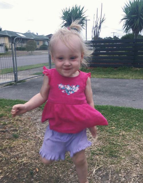 20-month-old Hayley Rose died of a heart attack last month. Picture: Supplied 