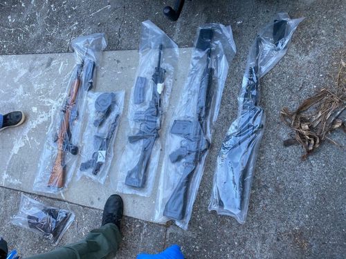 The deadly haul included easily concealable loaded handguns and military-grade automatic firearms capable of firing several rounds a second. 